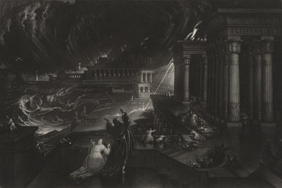 Sétima Peste, c.1824 (mezzotint) de John Martin