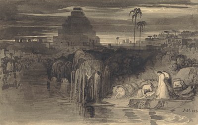 As Filhas de Jerusalém Chorando junto às Águas da Babilónia de John Martin