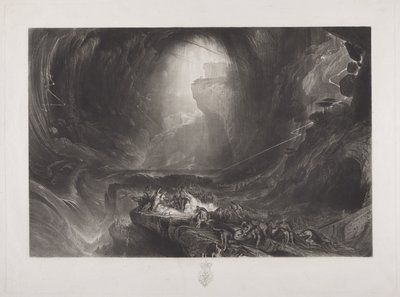 O Dilúvio, c.1828 (wc no papel) de John Martin