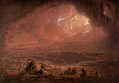 A destruição de Herculano e Pompéia de John Martin