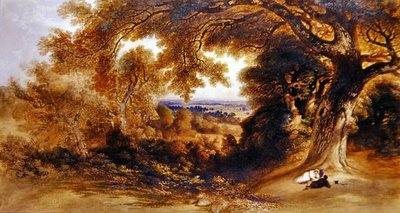 Vista Perto do Pembroke Lodge, Richmond Park de John Martin