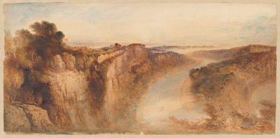 Vista no rio Wye, olhando para Chepstow de John Martin