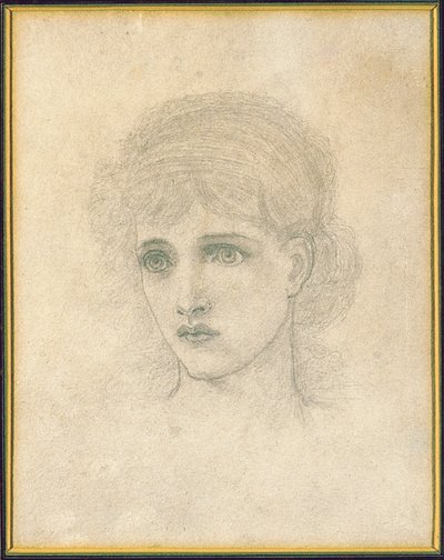 Cabeça de mulher de John Melhuish Strudwick