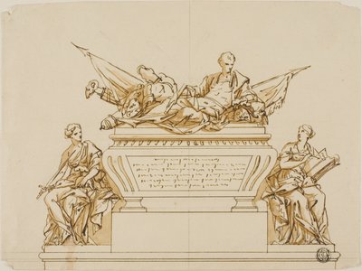 Projeto não executado para o Monumento ao Primeiro Duque de Marlborough de John Michael Rysbrack