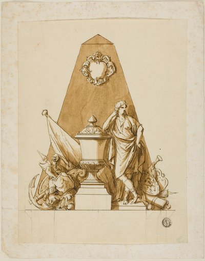Projeto não executado para o Monumento ao Primeiro Duque de Marlborough de John Michael Rysbrack