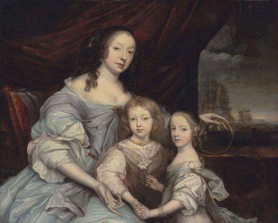 John Michael Wright Mary Villiers e os seus filhos de John Michael Wright