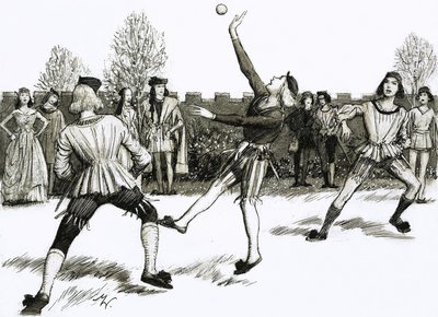 Jeu de Paume, uma espécie de andebol de John Millar Watt