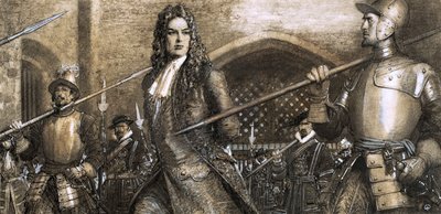 O Duque com gosto pela Traição, Duque de Marlborough (guache sobre papel) de John Millar Watt