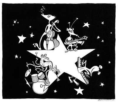 Caricatura Alien All- Stars por John Minnion de John Minnion