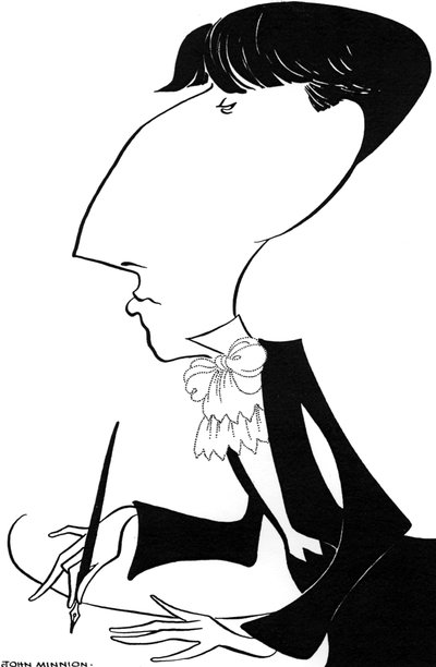 Aubrey Beardsley, caricatura, século XX (desenho) de John Minnion