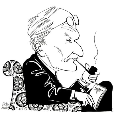 C G Jung, caricatura de John Minnion de John Minnion
