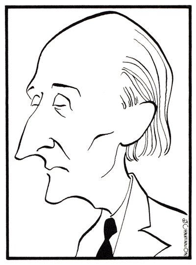 Frederick Delius - caricatura de John Minnion - compositor inglês - 29 de janeiro de 1862 - 10 de junho de 1934 de John Minnion