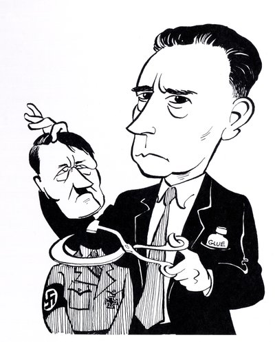 John Heartfield, caricatura com Adolf Hitler de John Minnion