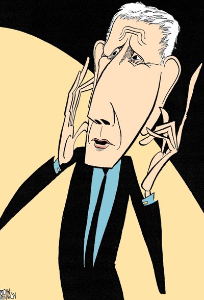 Jonathan Miller, caricatura de John Minnion de John Minnion