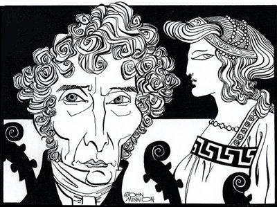 Luigi Cherubini com Médée (personagem da ópera cómica com o mesmo nome) de John Minnion