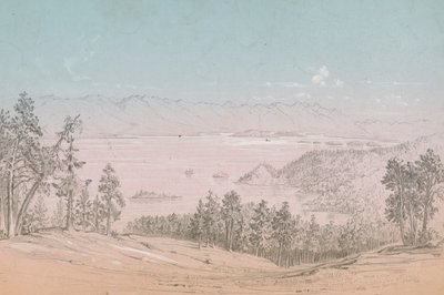 Lago Flathead, Olhando para o Sul de John Mix Stanley