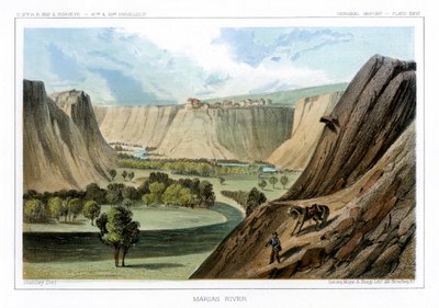 Marias River, Montana, EUA, 1856. de John Mix Stanley