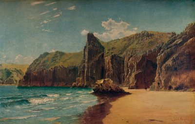 Penhascos em Barlow, c1877. de John Mogford