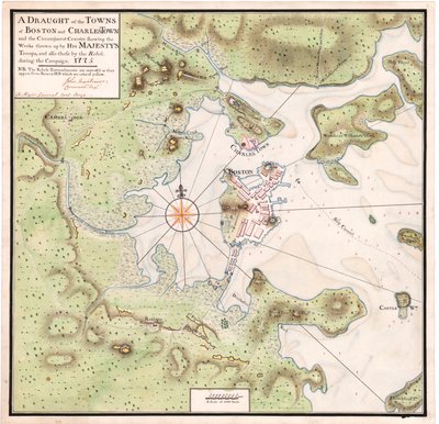 Um Mapa de Boston por Montresor de John Montresor
