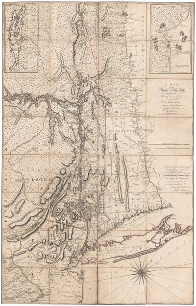 Um mapa de Nova Iorque por Montresor de John Montresor