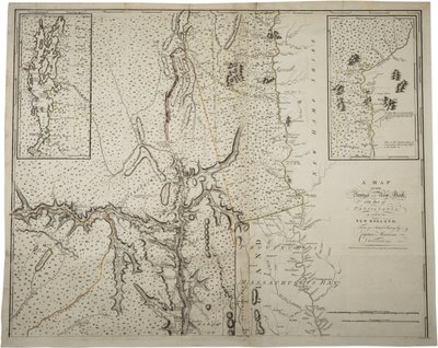 Um mapa da Província de Nova York com parte da Pensylvania e Nova Inglaterra, a partir de uma pesquisa do Capitão Montrésor, engenheiro, 1775, 10 de junho de 1775. de John Montresor