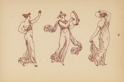 Fato de mulher da Grécia Antiga (litografia) de John Moyr Smith