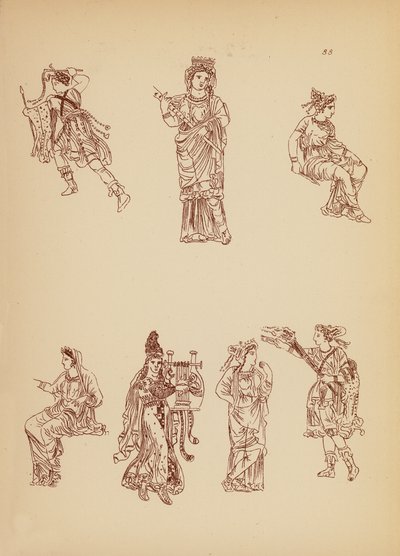 Fato de mulher da Grécia Antiga (litografia) de John Moyr Smith