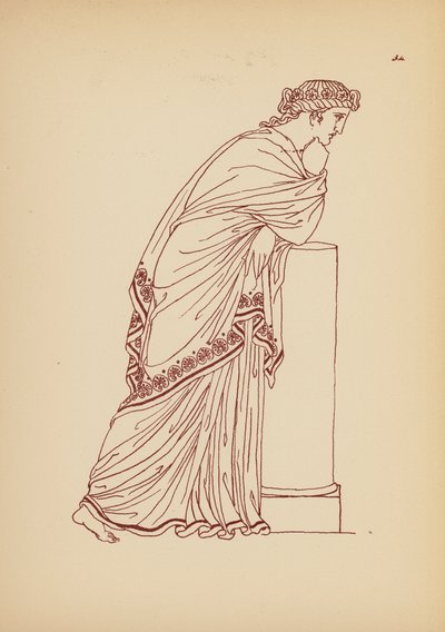 Fato de mulher da Grécia Antiga (litografia) de John Moyr Smith