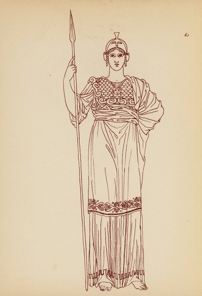 Fato de mulher da Grécia Antiga (litografia) de John Moyr Smith