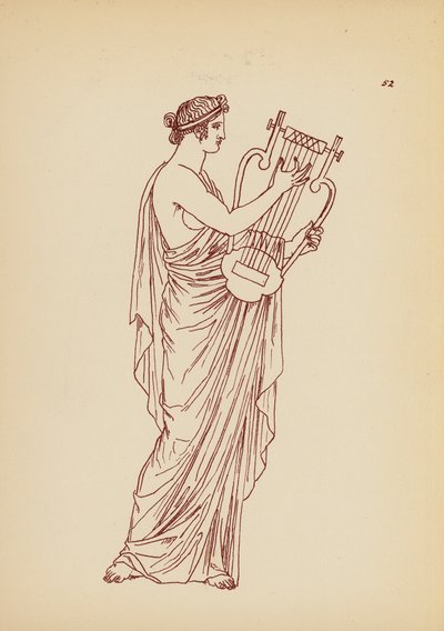 Fato de mulher da Grécia Antiga (litografia) de John Moyr Smith
