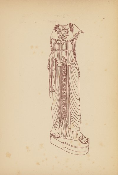 Fato de mulher da Grécia Antiga (litografia) de John Moyr Smith
