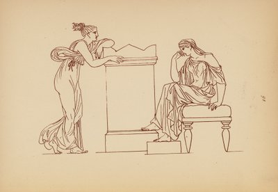 Fato de mulher da Grécia Antiga (litografia) de John Moyr Smith