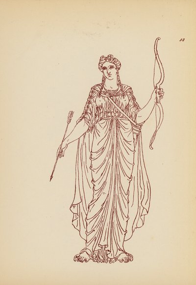 Fato de mulher da Grécia Antiga (litografia) de John Moyr Smith