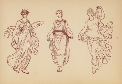 Fato de mulher da Grécia Antiga (litografia) de John Moyr Smith