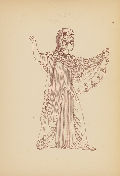 Fato de mulher da Grécia Antiga (litografia) de John Moyr Smith