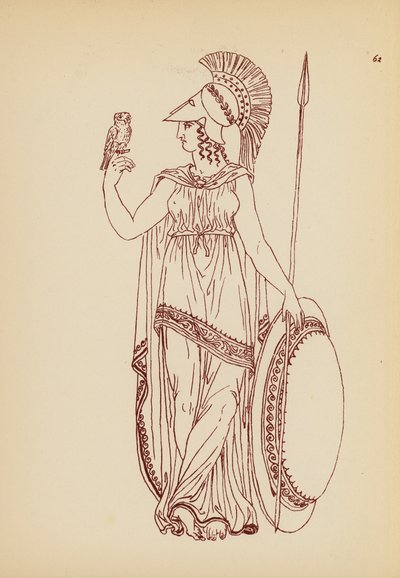 Fato de mulher da Grécia Antiga (litografia) de John Moyr Smith