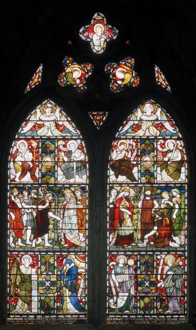 Paisley Abbey, Cottire & Co, atribuiu John Moyr Smith, Temperence, Fé etc, 1873 de John Moyr attr.to Smith