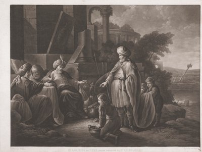 Hiram King of Tyre, Envia Presentes ao Rei Salomão de John Murphy