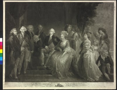 Rei de Inglaterra com a sua mulher e os seus filhos Jorge III de John Murphy