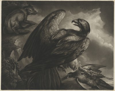 Águia e Raposa de John Murphy after James Northcote