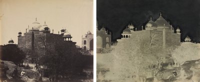 Taj Mahal, Vista Traseira da Casa de Repouso, com Figura de John Murray