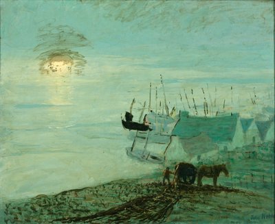 Cena de praia (verso de 1929.6.79A) de John Noble