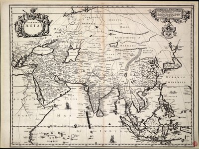Um novo mapa da Ásia de John Ogilby