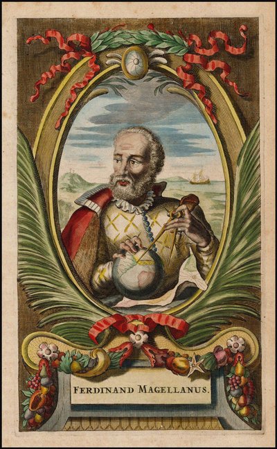 Retrato de Ferdinand Magellan, 1671 de John Ogilby