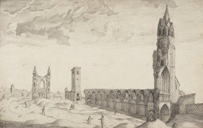 St Andrews Delineado (caneta e papel) de John Oliphant