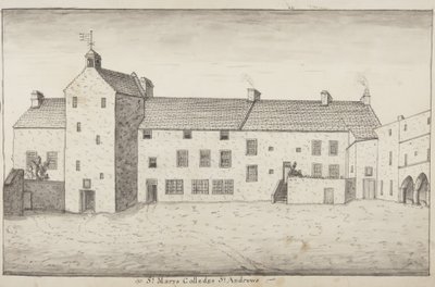 St Andrews Delineado - St Marys Colledge St Andrews (caneta e papel) de John Oliphant