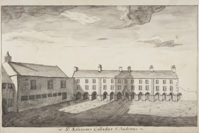 St Andrews Delineado - St Salvators Colledge St Andrews (caneta e papel) de John Oliphant