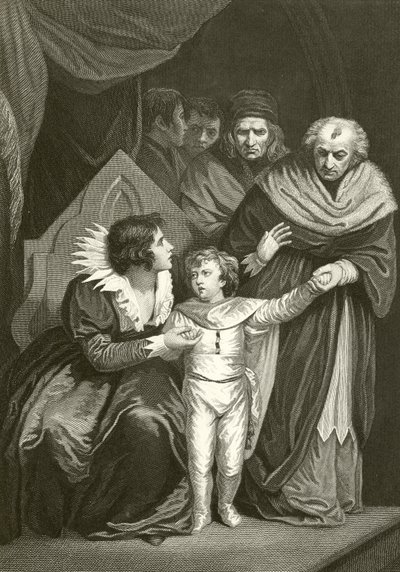 Elizabeth Woodville entregando seu filho de John Opie