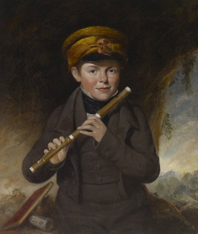John Gurney, o tocador de flauta, c.1800 de John Opie