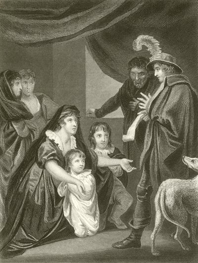 Lady Elizabeth Grey suplicando Edward IV para proteger seus filhos de John Opie